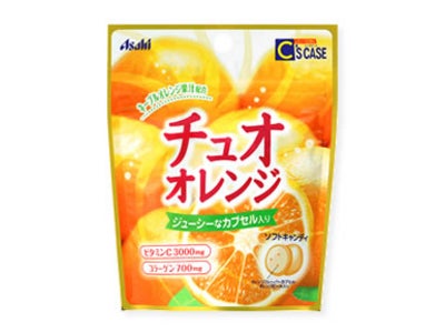 ネーブルオレンジ果汁配合、ジューシーなソフトキャンディ「シーズケースチュオオレンジ」新発売