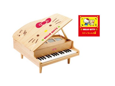 「KAWAI」とのダブルブランドのピアノが登場!! ハローキティ木製グランドピアノ発売のお知らせ
