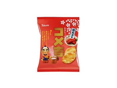 うすく焼きあげた　お米ちっぷす「コメ吉・明太子味」 新発売