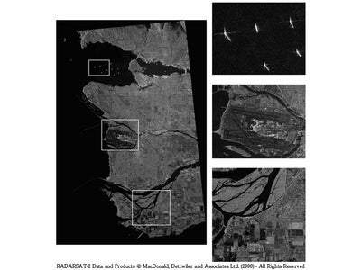 レーダサット２号（RADARSAT-2）の初画像が公開