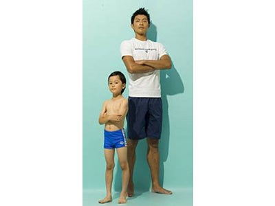 ～お腹を隠せる水着～　お父さんのためのプールサイドスタイル提案「T‐body」