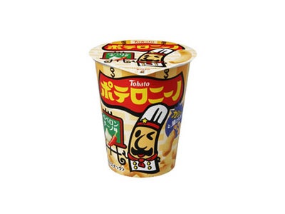 マカロニ形状のポテトスナック「ポテロニーノ・ペペロンチーノ味」 「ポテロニーノ・トマトクリーム味」新発売