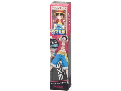 “AXE”×“ワンピース”コラボレーション商品 第二弾 大好評のワンピースオリジナルフィギュア付ＡＸＥに “新世界編”のオリジナルフィギュアが登場！ 2011年10月25日（火）より 数量限定発売
