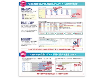 ログを自動で分析・解析　快適操作でセキュリティを“見える化”！　新製品「LanScope ログキャット」リリース　VMware View4対応！仮想PCから既存PCまで一元管理　ログ管理専用パッケージ