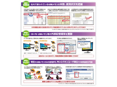 USBメモリからの情報漏えい・ウイルス感染を防止するソフト「LanScope デバイスキャット」　業界トップシェア「LanScope Cat6」のエンジンを搭載したデバイスシリアル管理専用パッケージ