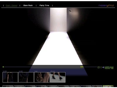 購入連動型のファッションショー映像をネット配信