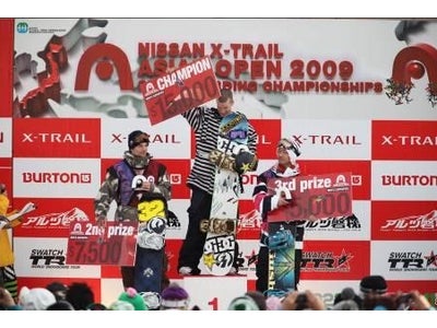 【結果速報】初代チャンピオンがついに決定！NISSAN X-TRAIL ASIAN OPEN 2009スノーボードチャンピオンシップ6日目　スーパーパイプ男女ファイナル