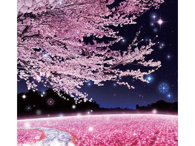 関東最大級300万球のイルミネーションと2,000本の桜のコラボレーション「さがみ湖イルミリオン　-夜桜イルミネーション-」