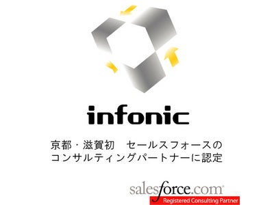 インフォニック株式会社、『京都・滋賀初』 セールスフォースのコンサルティングパートナーに認定、中小企業向けクラウドサービス開始