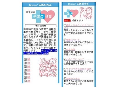 震災後の親子の心身ケアに役立つ情報をまとめた携帯サイト開設とツイッター発信について ～震災被災者支援の一環として情報提供を開始しました～