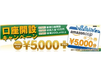 『口座開設キャンペーン』開催決定！