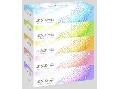～「やわらかさ」と「安心感」をさらに向上～　「エリエールティシュー180組（5個パック）」　2012年3月21日（水）より全国で発売開始