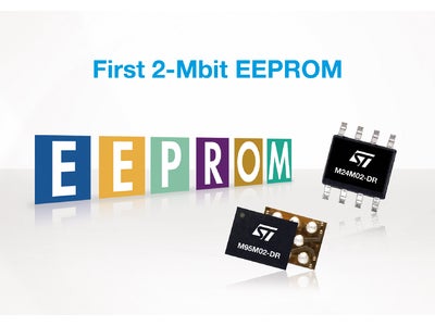 メモリ容量 2MbitのシリアルEEPROMを発表