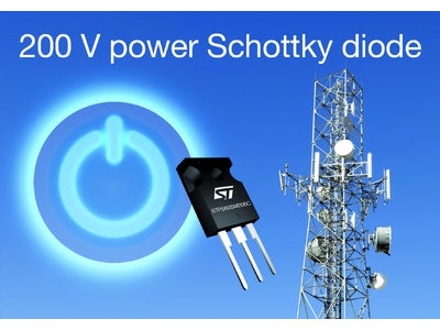 高効率電力変換を実現する最も堅牢な高耐圧パワー・ショットキー・ダイオードを発表