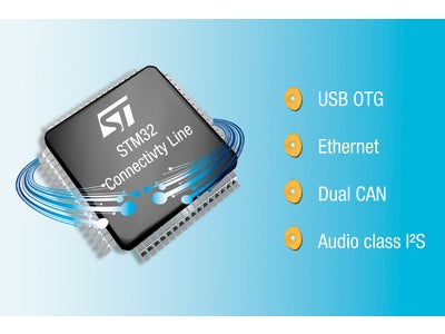 イーサネット/USB OTG等のペリフェラルを搭載したSTM32マイコンの量産を発表