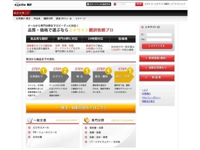 エキサイト翻訳、プロの翻訳家に依頼するサービスを刷新