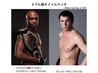 ＵＦＣ１１７　絶対王者アンデウソン･シウバ防衛戦！・・・ＷＯＷＯＷで放送！