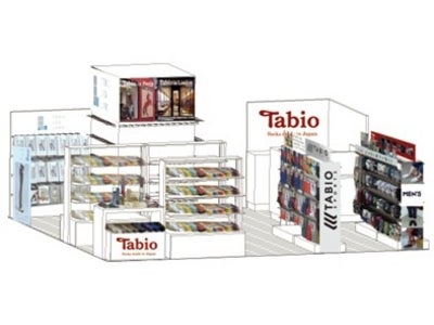 Made in Japanの履き心地とデザイン性を追求するタビオが 仙台パルコに期間限定店舗「Tabio」を出店 期間：2011年8月2日（火）～2012年2月1日（水）