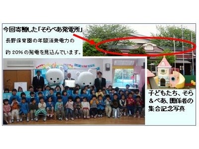 太陽光発電施設「そらべあ発電所」寄贈記念式典を開催しました。