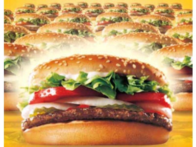 直径約１３ｃｍのハンバーガーがおかわり自由！バーガーキングでキャンペーン