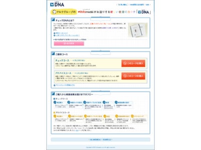 ヒトメディアDNA検査サービス「CheckDNA」の販売を開始 ～GQテスト（遺伝子才能サービス）を元に、新たな教育のカタチを提案～