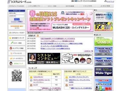 日経225自動売買ソフトの4月度月間運用成績ランキングを発表！
