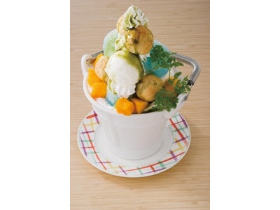 『遊食三昧 NIJYU-MARU』暑い夏にカラダの中からクールダウンできる節電食！？バケツの器に入った“夏のバケツパフェ”が登場！～2011年7月11日（月）より“夏のデザートメニュー”スタート～