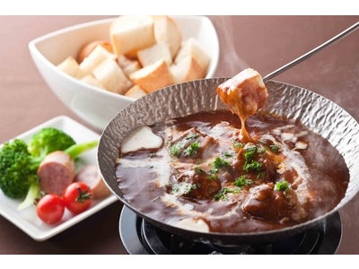 『Foodiun Bar 一瑳』ごろっとビーフの入った「本格ビーフシチューのチーズフォンデュセット」登場！