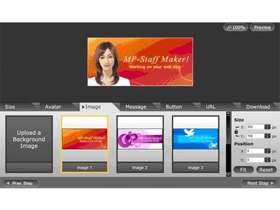 モーションポートレート&4COLORS　“顔写真から作れるバナー”『MP-Staff Maker!』が16カ国語に対応