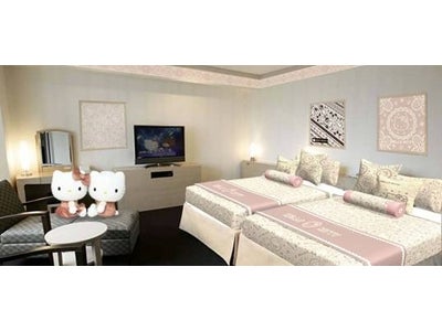 株式会社サンリオ×株式会社阪急阪神ホテルズ　ハローキティオリジナルグッズ付　「Princesskitty Room」 オープン！3月1日（木）より　第一ホテル東京シーフォート・大阪新阪急ホテルにて