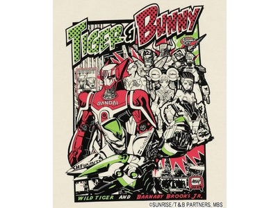 「TIGER & BUNNY」（タイガー＆バニー）のTシャツでワイルドに決めよう！好評予約受付中！
