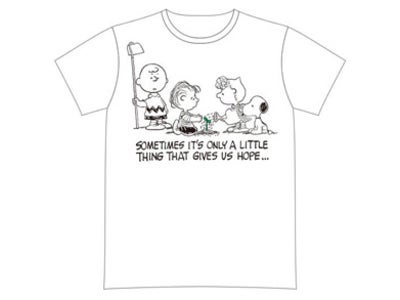東北地方太平洋沖地震災害支援プロジェクト スヌーピーチャリティーTシャツ発売