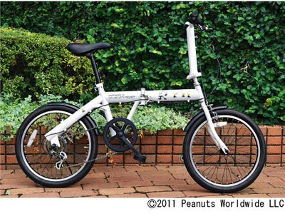 スヌーピーと一緒にお出かけしたくなる！スヌーピー　折りたたみ自転車　限定生産予約受付中！