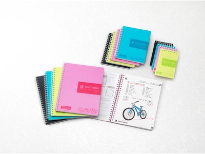 累計販売冊数100万冊を突破した、「ショットノート」シリーズに新製品登場！ 「ショットノート＜透明表紙＞（ツインリングタイプ）」発売