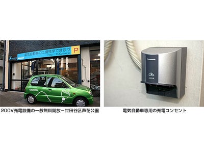 店舗の電気自動車（EV）専用充電場所を無料開放