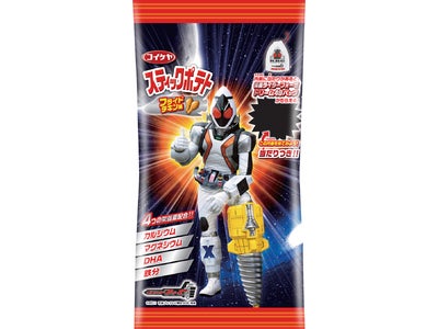 湖池屋　『スティックポテト　フライドチキン味』新発売～仮面ライダーのグッズ40種類が当たる！