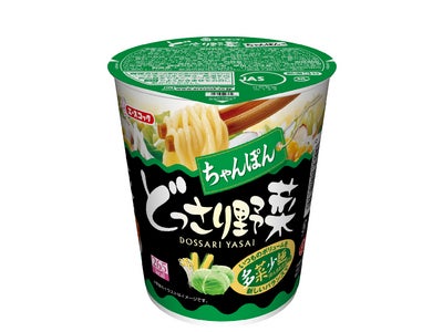 エースコック　どっさり野菜　ちゃんぽん/チリトマト味ラーメン　リニューアル発売