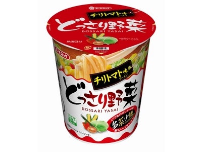 エースコック　どっさり野菜　ちゃんぽん【リニューアル】 ／ チリトマト味ラーメン【新発売】