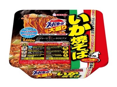 エースコック　スーパーカップ大盛りいか焼そば / スーパーカップ　大盛りぶた塩焼そば リニューアル発売