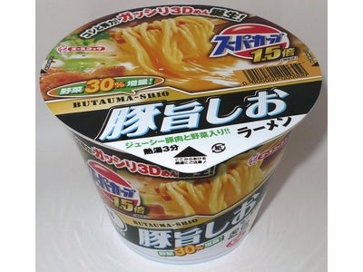 スーパーカップ1.5倍　しおラーメン　リニューアル発売