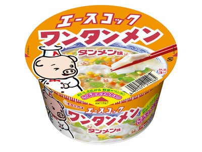 エースコック　ワンタンメンどんぶり　タンメン味／ ミニワンタンメン　タンメン味　リニューアル発売