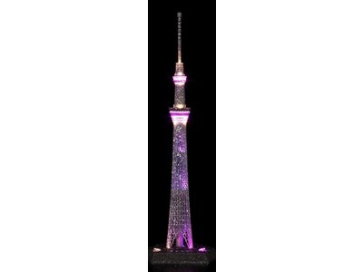 スワロフスキー・エレメントを約3万粒散りばめた、東京スカイツリー（Ｒ）1/1000モデル販売開始　通信販売はディノスだけ！