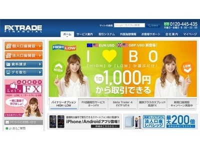 FXトレード・フィナンシャル、バイナリーオプション「HIGH・LOW」に待望の“EURUSD”と“GBPUSD”を追加。