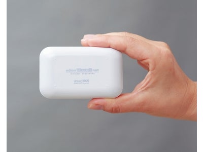 コンパクト・軽量（98g）・長時間バッテリー（9時間）駆動 edion KuaLnet オリジナル「WiMAXモバイルルーター」 本日より4,800円で購入できるお買得セールを開始