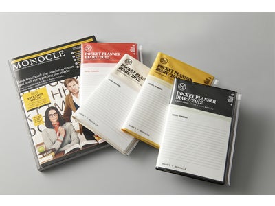 「MONOCLE (モノクル)」×「マークス」の『2012 コラボレーション・ダイアリー』が‘限定’発売中！　気分はまるでジェットセッター！