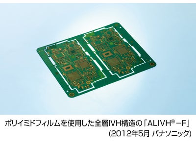 スマートフォンなど高機能携帯端末の小型化・薄型化・軽量化に貢献するポリイミドフィルムを使用した全層IVH構造の「ALIVH®－F」の量産技術を開発