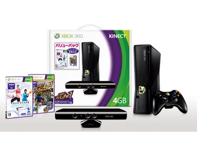 「Xbox 360® 4GB + Kinect™ バリューパック」 および  「Xbox 360 250GB + Kinect バリューパック」 を 10 月 13 日 (木) に発売