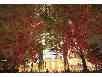 ～カローラ ルミオンとのコラボレーションで66プラザ・毛利庭園が情熱の赤に染まる！！～クリスマスを彩る「イルミオンツリー」を上戸彩さんがプロデュース！六本木ヒルズ　イルミネーション　『イルミオン』開催