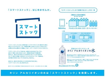 「キリン　アルカリイオンの水」 災害時に必要な水の量を把握し、適切なストックを啓発する 「スマートストック」推進活動を展開 ～「スマートストックの日」を9月6日に制定～