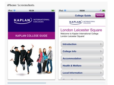 イギリス留学に役立つIphone アプリを提供開始 (kaplan International Colleges)